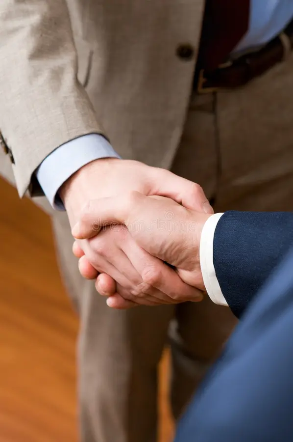 Reunión y acuerdo profesional